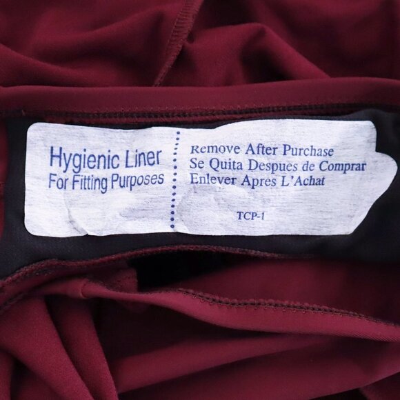 AquaGreen Burgundy Currant High Neck Swim Romper One Piece Swimsuit NWT Plus 20W - Picture 5 of 6